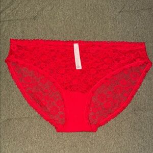 Victorias Secret Red Lace Bikini Panty XXL